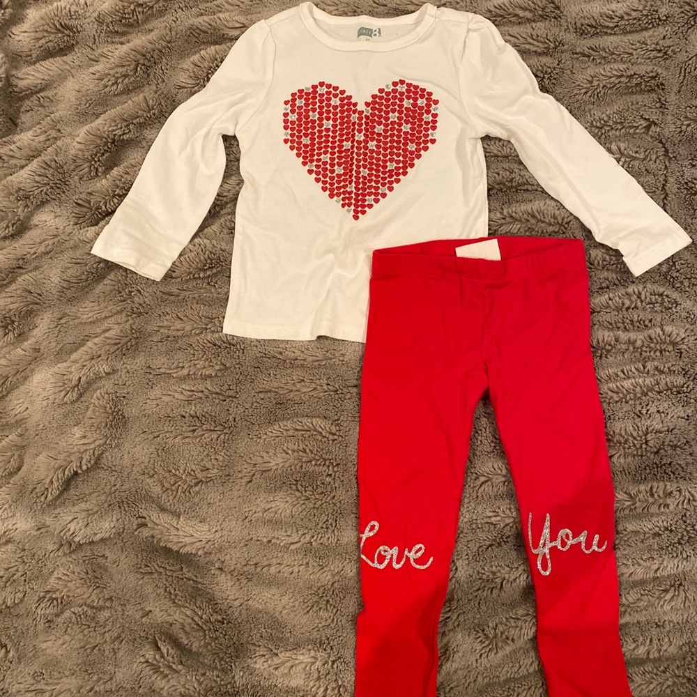 2 T Bundle! 4 Shirts 1 Legging (Frozen)